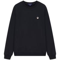 Teenie Weenie Men【男女同款】小熊男装卫衣男2025年春季时尚刺绣圆领卫衣上衣 黑色 L