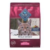 蓝馔 Blue Buffalo蓝馔美国原野精灵无谷全价成猫猫粮三文鱼口味4.9kg/11磅