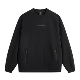 李宁（LI-NING）CF溯加绒保暖卫衣男子春季时尚宽松户外运动上衣AWDU957