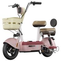 加州豹 JZBOO新国标电动自行车小型电瓶车可上牌男女士代步车48V长跑王电动车自行车电助力 粉色 超威/天能12.3A石墨烯电池续航约45-65公里