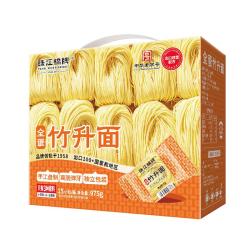 珠江桥牌 配料干净放心吃！全蛋竹升面 非油炸不上火 广式云吞面 Q弹爽滑