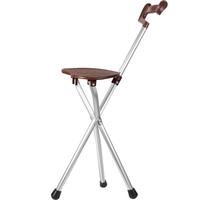 稻承 铝合金手杖凳折叠拐杖老人户外旅行手杖椅子助行器拐棍DC105