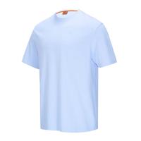 /可隆 KOLON SPORTT恤 男女同款露营宽松CAMP轻户外运动LOGO绣花短袖 LURT4MT740-LB 浅蓝色 2XL