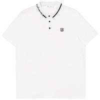 杰克·琼斯(JACK&JONES)男装25年凉感POLO衫男士翻领短袖T恤夏季潮流商务休闲高端半袖 A06本白色 常规 M