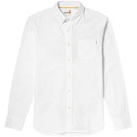 添柏岚(Timberland)男装长袖衬衫户外休闲牛津透气|A2ES5 A2ES5A94/白色色织 XL