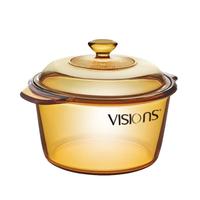 VISIONS 3.2L耐热玻璃深汤锅玻璃锅煮锅炖锅 3.2L晶致玻璃锅 20cm