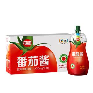 中粮屯河番茄酱100g*10袋小袋装礼盒无添加剂番茄膏调味酱
