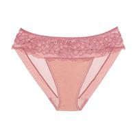 奶糖派西西里蕾丝内裤女士三角小裤轻薄清爽透气速干 清沙色 1条 L