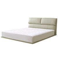 慕思(de RUCCI)皮床 悬浮床双人床主卧简约大床婚床 悬浮皮艺床-灯带款 1.8*2m 悬浮款(深米色)-BCW1-085