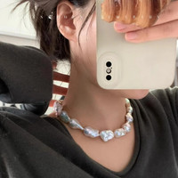 DL 1998胖东来品质异形珍珠项链法式轻奢随性而为大巴洛克锁骨链夸张大气 巴洛克长链【加长50cm】