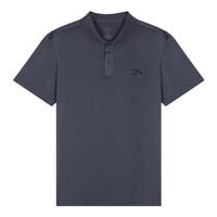 安踏 冰丝速干polo衫短袖男t恤2026年夏季款休闲运动男士薄款健身服 8113-3男装灰