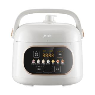 美的 智能预约 电压力锅 双胆  奶油白 2.2L