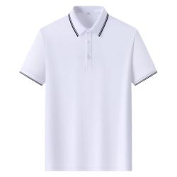 罗蒙 两件装短袖t恤男翻领夏季冰丝透气polo领打底男士商务体恤衫 灰绿+豆绿 XL