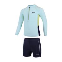 鸿星尔克（ERKE）儿童泳衣长袖男童分体泳裤套装中大童宝宝小男孩泡温泉游泳衣 