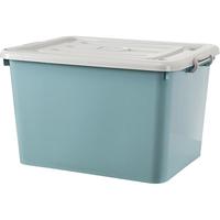 友耐（YOUNAL） 收纳箱特大号加厚衣物整理箱带滑轮内衣储物箱秋冬衣服 奶油白 超大号