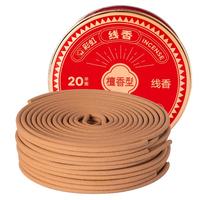 彩虹蚊香无烟盘香桶装桂花檀香驱蚊线香防蚊子加大盘(包装) 【檀香】20单圈