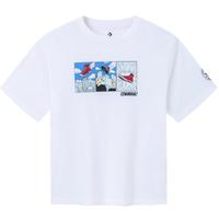 Converse 匡威童装男童凉感短袖T恤夏季儿童经典帆布鞋印花短T上衣 纯白色 120 /60 【身高110-116cm】