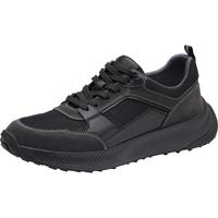 暇步士（Hush Puppies）运动鞋男士跑步软底网面透气休闲鞋A2V02CM3 黑色 42