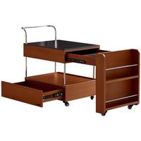 全友家居 中古风家具可伸缩功能小户型茶几沙发边几床头置物柜茶桌