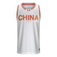 安德玛(UNDERARMOUR)春夏Zone 3v3 Replica男子篮球运动背心1383397 白色100 L