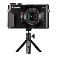 佳能(Canon)g7x2相机 g7x3专业数码相机 vlog视频拍摄美拍家用直播4K便携V1卡片机口袋照相机 G7X2+云台三脚架 套餐一【64G卡 相机包等基础配件】
