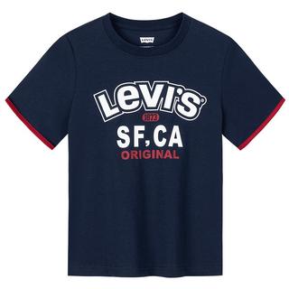 Levi's 李维斯男童短袖t恤2025夏季凉感面料儿童衣服 深靛蓝 160 /80 【身高158-170cm】