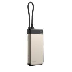 米物 22.5W快充 移动电源 自带线  10000mAh 钛金