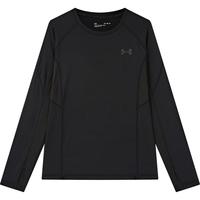 安德玛(Under Armour)男女童长袖T恤儿童圆领长T速干排汗套头上衣儿童速干T恤251121121 黑色 130