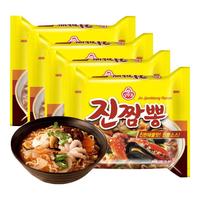 不倒翁韩国真海鲜面杂烩汤面奶油奥士基辣味泡面夜宵拉面方便面速食 不倒翁真海鲜拉面8袋 真海鲜拉面