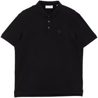 杰克·琼斯(JACK&JONES)夏季男士商务休闲通勤时尚胸前刺绣装饰polo衫男装224106037 E40黑色 常规 E40黑色 XS 165 165/88A/XS