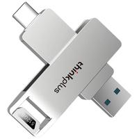 ThinkPlus/联想 MU235 全金属 U盘 64GB 银色
