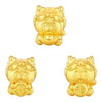 金至尊小金龙黄金转运珠国潮硬足金吊坠生肖龙定价 PF95017623