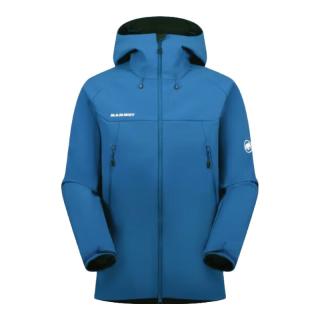 猛犸象（MAMMUT）Winterfield 男士户外连帽防泼水保暖抓绒夹克软壳衣 深冰蓝 XL