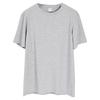 红豆男装 红豆男士短袖T恤男圆领纯色  浅麻灰 XL 175/100