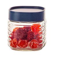 青苹果玻璃瓶密封罐储物罐杂粮茶叶干果零食瓶储物器皿茶叶罐 小号400ml