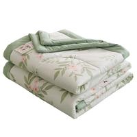 无印良品【里外全棉】A类100%新疆棉花被子 纯棉空调被夏凉被芯150*200cm 里外全棉-春色花开 150cm*200cm