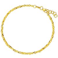 六福珠宝38节 足金小鱼如鱼得水黄金手链女款 计价 B01G0004DS 约4.46克