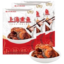山林大红 特色本帮熏鱼600g上海特产半成品物速食零食小吃酥鱼块炸鱼下饭菜