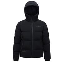 波司登（BOSIDENG）90绒短款羽绒服男女款防风防泼抗静电连帽保暖外套 黑色8056 L 170/92A 体重约130-150斤