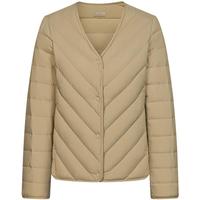 波司登（BOSIDENG）清仓轻薄羽绒服女短款90绒轻盈防跑绒便携修身显瘦保暖外套 金棕色7564 XL 175/100B