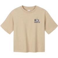 Levi's【凉感透气】李维斯儿童男童短袖T恤2025夏季运动上衣女 狩猎卡其 160 /80 【身高158-170cm】