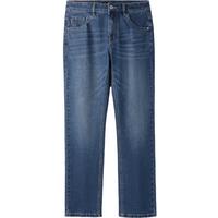 HLA海澜之家牛仔裤男24春秋三国演义直筒水洗裤子男HKNAW3W180A 牛仔蓝过渡色（中）7M 175/82A