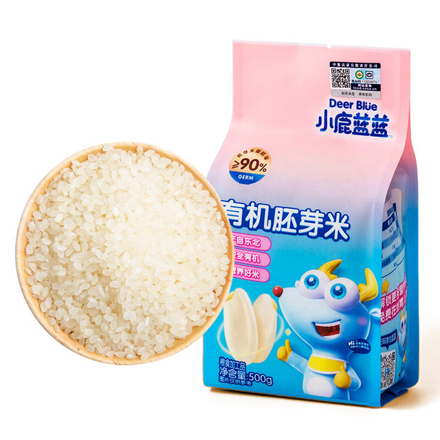 小鹿蓝蓝 _有机胚芽米谷物米营养搭配儿童宝宝米粥 500g