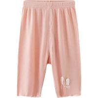 巴厘小猪女童打底裤夏季宝宝薄款七分休闲裤2022儿童洋气 虾玉粉 90 cm 90cm