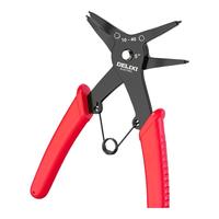 德力西电气卡簧钳子两用多功能二合一内外卡环钳弹簧挡圈拆卸扩张钳子 两用卡簧钳【1把装】