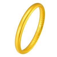 中国黄金（CHINA GOLD）黄金手镯古法心经手镯足金泥鳅背金手镯素圈女款 【硬金工艺】60圈（约13.5g） 心经古法系列