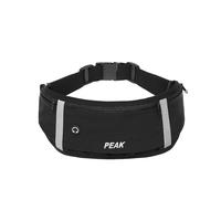 匹克运动腰包跑步男女通用手机腰包骑行旅行多功能户外装备手机包 黑色【大容量腰包+升级反光条】