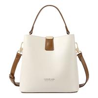 啄木鸟(TUCANO)包包女包水桶包大容量手提包撞色单肩斜挎包实用