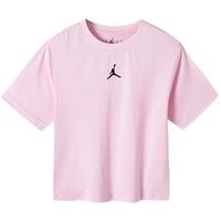 NIKE JORDAN 耐克AJ童装女童纯棉舒适短袖T恤2025夏季儿童针织上衣 樱花粉 110 /52 【身高98-104cm】 110/52(4)
