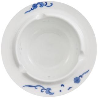 富玉 景德镇釉下彩青花瓷碗玲珑盘子碗餐具高温白瓷碗碟家用自由搭配 孔雀 烟灰缸